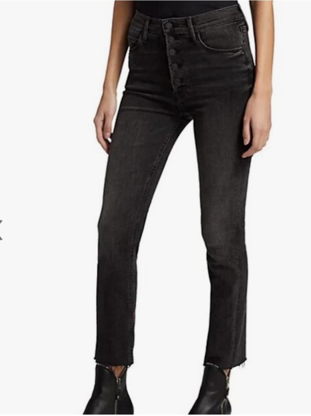 MOTHER Women's The Pixie Dazzler Ankle Fray Size 26